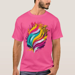Begleitet werden lebendige Farbverläufe durch Zusa T-Shirt