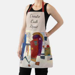Begleiteter Kontrast, Kandinsky  Schürze
