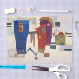 Begleiteter Kontrast, Kandinsky  Seidenpapier
