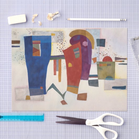 Begleiteter Kontrast, Kandinsky Seidenpapier (Handwerk)