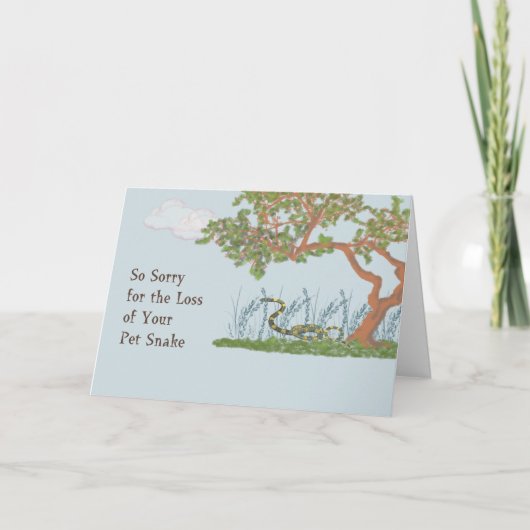 Begleitheitskarte für Schlange Karte (Vorderseite)