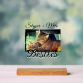 Begleithelfer tragen den Namen Foto Tier Liebe hin Acrylschild (Neutral)