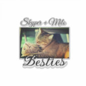 Begleithelfer tragen den Namen Foto Tier Liebe hin Aufkleber (Vorderseite)