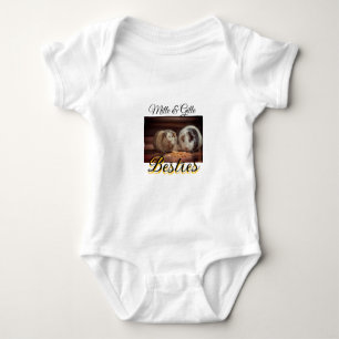 Begleithelfer tragen den Namen Foto Tier Liebe hin Baby Strampler
