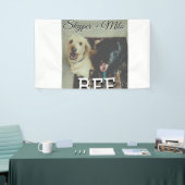 Begleithelfer tragen den Namen Foto Tier Liebe hin Banner (Messeveranstaltung)