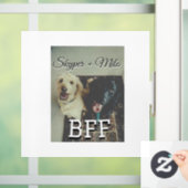 Begleithelfer tragen den Namen Foto Tier Liebe hin Fensteraufkleber (Zuhause)