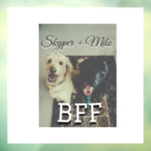 Begleithelfer tragen den Namen Foto Tier Liebe hin Fensteraufkleber (Blatt 3)