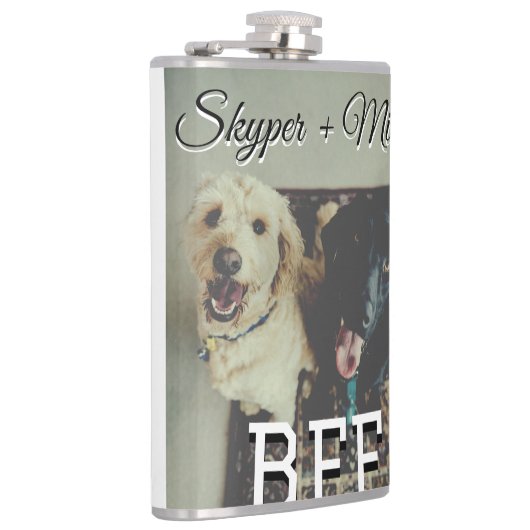 Begleithelfer tragen den Namen Foto Tier Liebe hin Flachmann (Rechts)