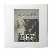 Begleithelfer tragen den Namen Foto Tier Liebe hin Fliese (Vorderseite)