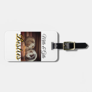 Begleithelfer tragen den Namen Foto Tier Liebe hin Gepäckanhänger