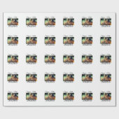 Begleithelfer tragen den Namen Foto Tier Liebe hin Geschenkpapier (Flach)