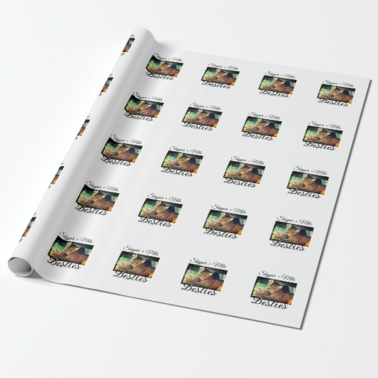 Begleithelfer tragen den Namen Foto Tier Liebe hin Geschenkpapier (Ungerollt)