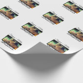 Begleithelfer tragen den Namen Foto Tier Liebe hin Geschenkpapier (Ecke)