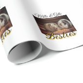 Begleithelfer tragen den Namen Foto Tier Liebe hin Geschenkpapier (Rolleneckpunkt)