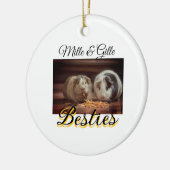 Begleithelfer tragen den Namen Foto Tier Liebe hin Keramik Ornament (Links)