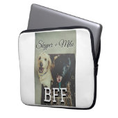 Begleithelfer tragen den Namen Foto Tier Liebe hin Laptopschutzhülle (Vorderseite Links)