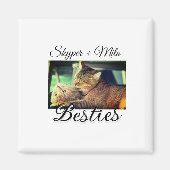 Begleithelfer tragen den Namen Foto Tier Liebe hin Magnet (Vorne)