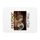 Begleithelfer tragen den Namen Foto Tier Liebe hin Magnet (Horizontal)