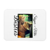 Begleithelfer tragen den Namen Foto Tier Liebe hin Magnet (Horizontal)