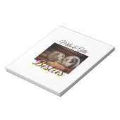 Begleithelfer tragen den Namen Foto Tier Liebe hin Notizblock (Rotiert)