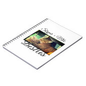 Begleithelfer tragen den Namen Foto Tier Liebe hin Notizblock (Linke Seite)