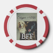 Begleithelfer tragen den Namen Foto Tier Liebe hin Pokerchips (Rückseite)