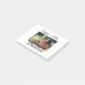 Begleithelfer tragen den Namen Foto Tier Liebe hin Post-it Klebezettel (angewinkelt)