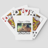 Begleithelfer tragen den Namen Foto Tier Liebe hin Spielkarten (Rückseite)