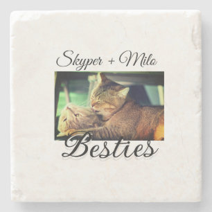 Begleithelfer tragen den Namen Foto Tier Liebe hin Steinuntersetzer