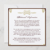 Begleitkarten Einladung (Rückseite)