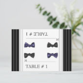 Begleitkarten für Tischnummern (Stehend Vorderseite)