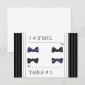 Begleitkarten für Tischnummern (Vorne/Hinten)