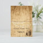 Begleitkarten - Hochzeit mit Cowboystiefeln Einladung (Stehend Vorderseite)