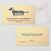 Begleitung | Sleek Metallic Terminkarte (Vorne/Hinten)