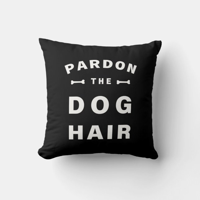 Begnadigen Sie das Hundehaar Kissen (Vorderseite)