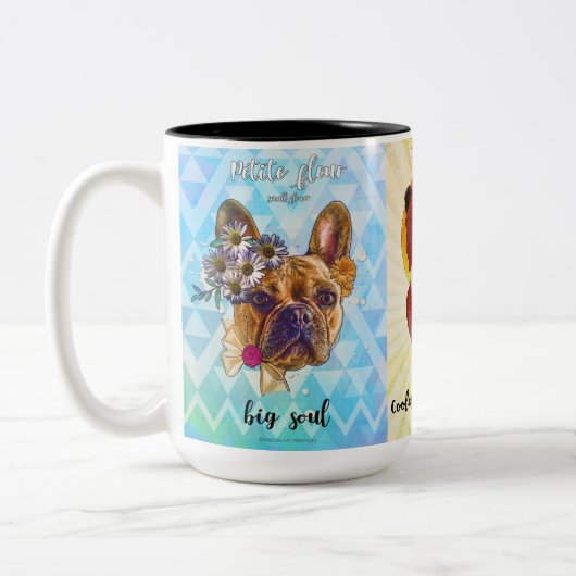 Begnadigen Sie meine französische Trio-Tasse 2 Zweifarbige Tasse (Links)