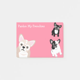 Begnadigen Sie meine Frenchies Post-it Klebezettel