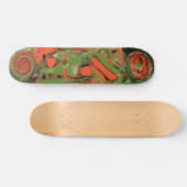 Begonia Abstrakt 2 Skateboard (Horizontal)