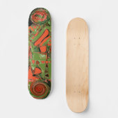 Begonia Abstrakt 2 Skateboard (Vorderseite)