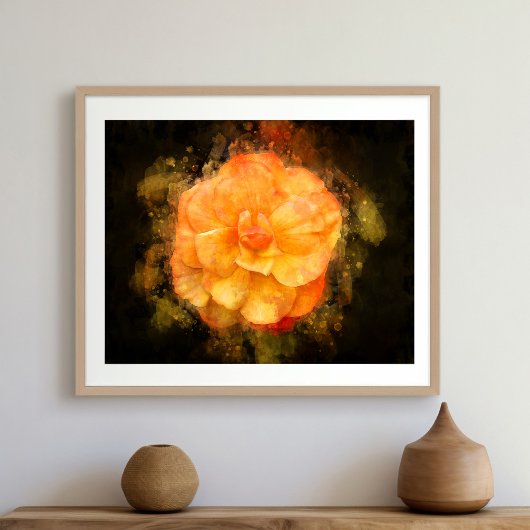 Begonia Blume Aquarell - bb2 Poster