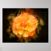 Begonia Blume Aquarell - bb2 Poster (Vorne)