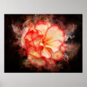 Begonia Blume Aquarell - bb3 Poster (Vorne)