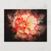 Begonia Blume Aquarell - bb3 Postkarte (Vorderseite)