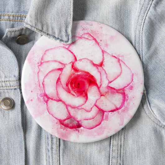 Begonia Blume Aquarell - wb1 Button (Beispiel)