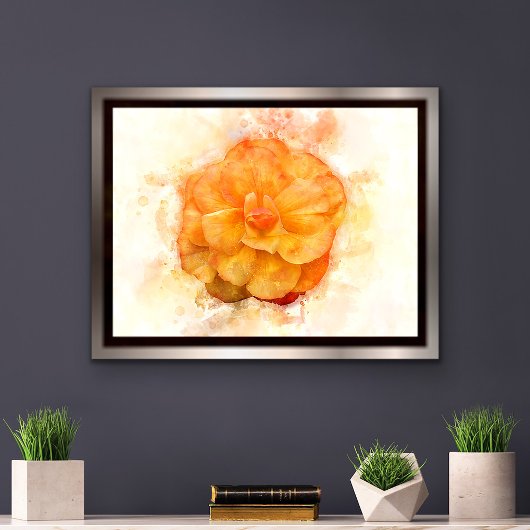 Begonia Blume Aquarell - wb2 Poster