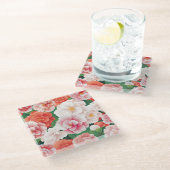 Begonia Blume Untersetzer (Schrägansicht)