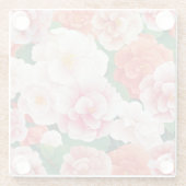 Begonia Blume Untersetzer (Rückseite)