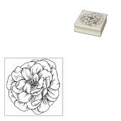 Begonia Blume Wood Art Briefmarke Gummistempel (Stempel)