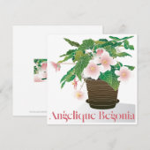 Begonia Flachkarte (Vorne/Hinten)