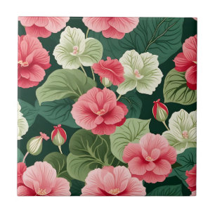 Begonia Floral Pattern Fliese